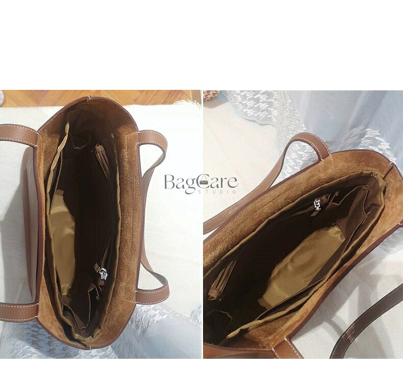 バッグインバッグHermes Cabasellier 対応 ナイロン 軽量 自立 インナーバッグ チャック付き 小さめ 大きめ バッグの中 整理 整頓 通勤 旅行バッグ 定制 カスタマイズ バッグ 内部 底 汚れ防止 BagCare bellperleshop-10000506 bellperleshop サンプル画像2