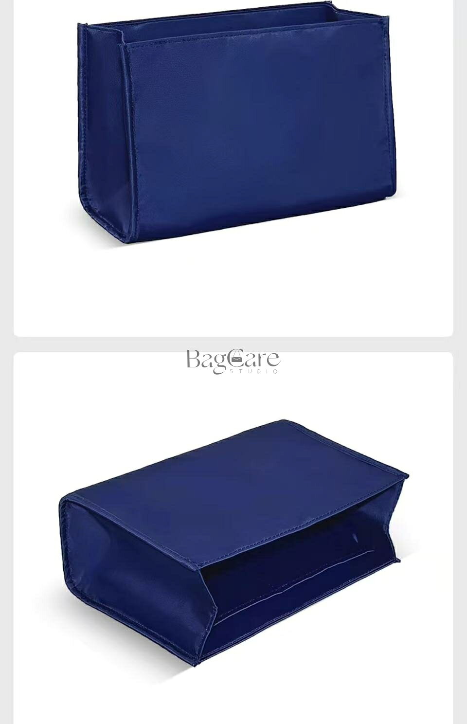 バッグインバッグ Dior book tote対応 ナイロン インナーバッグ 軽量 自立 チャック付き 小さめ 大きめ バッグの中 整理 整頓 通勤 旅行バッグ カスタマイズ　定制 バッグ 内部 底 汚れ防止 BagCare bellperleshop-10000569 bellperleshop サンプル画像3