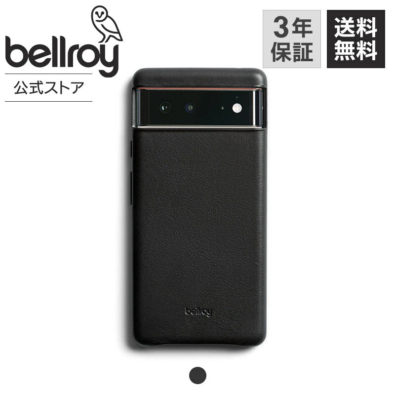 bellroy ベルロイ 公式ストア Phone Case - Pixel 6 Google コラボ スマホケース レザーケース 極薄 超薄 スリム スタイリッシュ ワイヤレス充電対応 マイクロファイバー 裏地