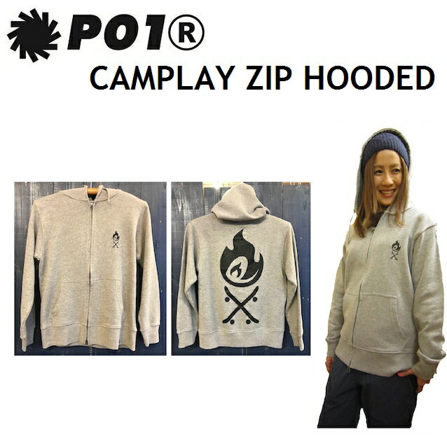 P01 プレイ パーカー CAMPLAY ZIP HOODED PLAYDESIGN プレイデザイン