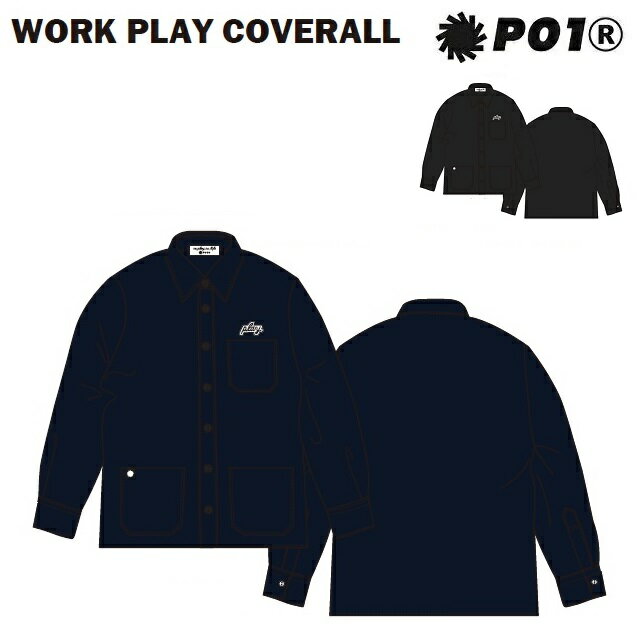 P01 プレイ WORK PLAY COVERALL カバーオール PLAYDESIGN プレイデザイン 長袖