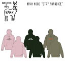 KM4K HOOD STAY PARADICE カモシカ フード パーカー