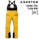 24-25 BURTON AK TUSK GORE-TEX PRO 3L BIB PANTS バートン タスク ゴアテックス プロ ビブ パンツ GOLDENR...