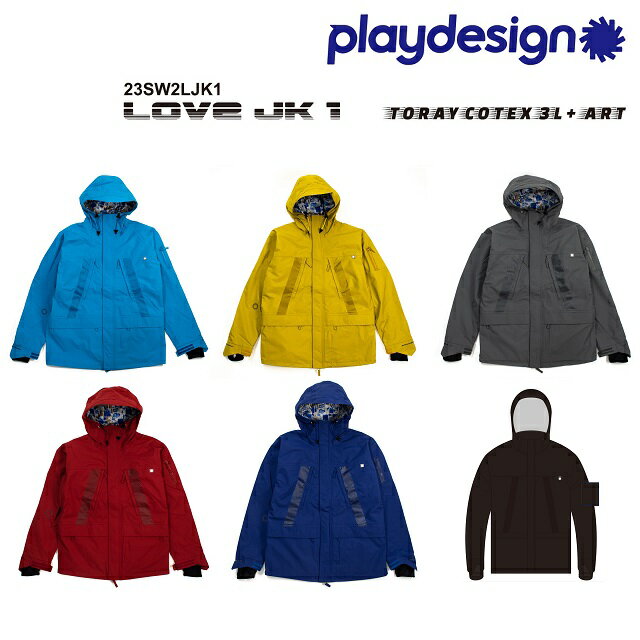 23-24 P01 プレイ LOVE JACKET 1 ラブ ジャケット PLAYDESIGN プレイデザイン ウエア メンズ レディース スノーボード