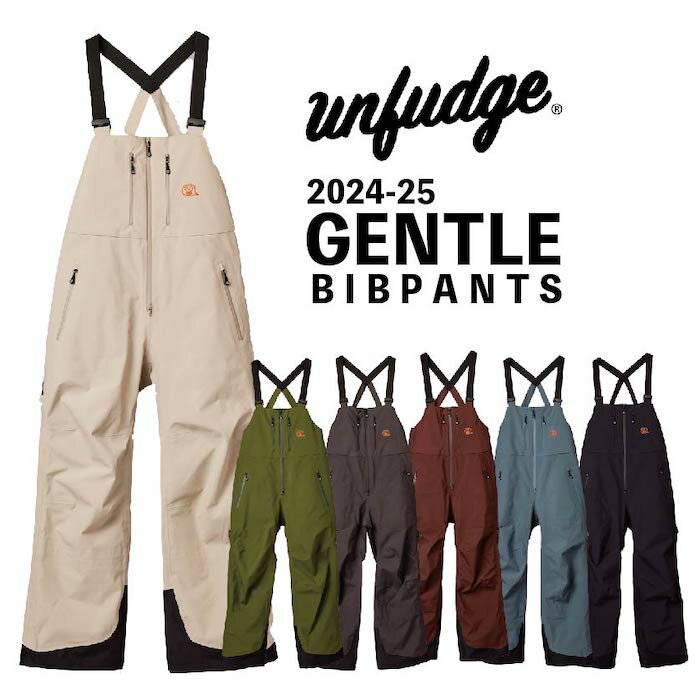 24-25 UNFUDGE アンファッジ GENTLE BIB PANTS ジェントル ビブ パンツ ウエア メンズ レディース スノーボード