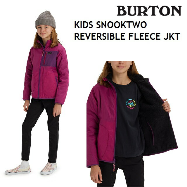 BURTON KIDS SNOOKTWO REVERSIBLE FLEECE JACKET バートン リバーシブル フリース ジャケットキッズ インナ...