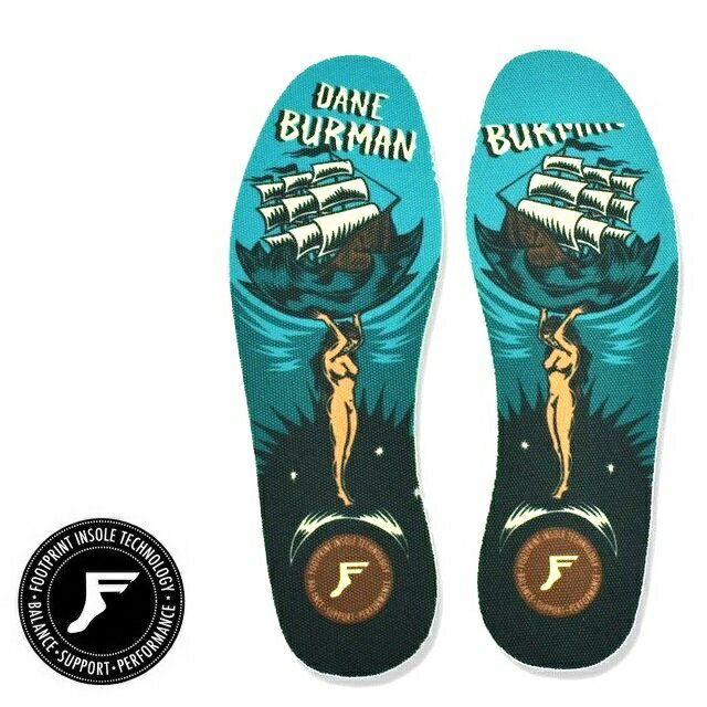 7mm FP INSOLE／FOOT PRINT INSOLE フットプリントインソール KING FOAM INSOLES-DANE BURMAN ATLAS ASSORT SHEET 