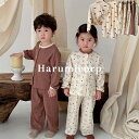 ルームウェア セットアップ キッズ ベビー服 女の子 男の子 パジャマ 上下セット 部屋着 綿 子供服 トップス 長袖 ロングパンツ 長ズボン ジュニア 赤ちゃ...