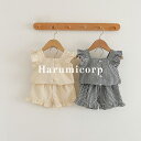 セットアップ キッズ 子供服 女の子シャツ キャミチェック柄 ハーフパンツ おしゃれ 可愛い 韓国こども服 春 夏 ベビー服 ジュニア トップス ボトムス 入学 入園 保育園 幼稚園 誕生日 プレゼント 姉妹 双子130cm 120 110 100 90 80
