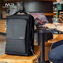 ビジネスリュック ビジネスバック 4WAY 薄型 防水 PC収納 出張 ウォーキング 自転車通勤 メンズ usbポート 防水 斜め掛け 通勤 通学(4)