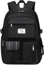 リュック レディース 大容量 14ポケット 可愛い 15.6インチPC収納 背面ポケット リュックサック 中学生 高校生 女子 防水 バックパック 通学 通勤 旅行 遠足 ポリエステル(4)
