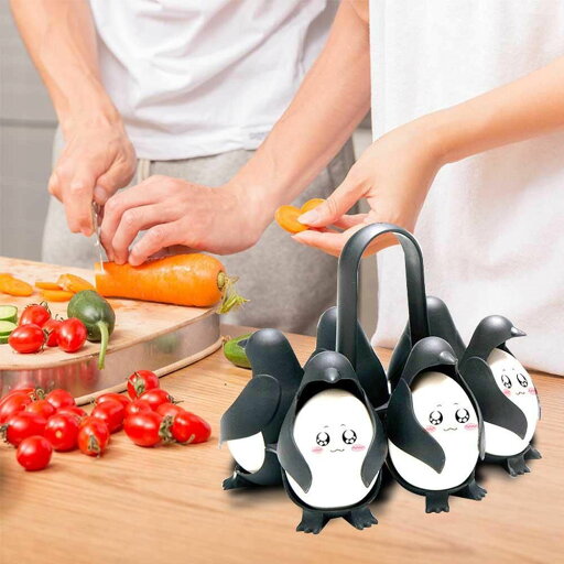エッグユニンズエッグホルダー ペンギン型 ゆで卵 調理器具 キッチン 卵料理 台所 キッチンツール エッグ ブラック エッグユニンズエッグホルダー ペンギン型 ゆで卵 調理器具 キッチン 卵料理 台所 キッチンツール エッグ ブラック