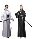 男女兼用中国古代侠客衣装 振袖メンズレディース中華唐装・漢服ステージ演出衣装 中国古代コスプレ服 学園際文化際 中華コスプレ衣装 写真撮影 団体服 男性用演出服 送料無料(3)