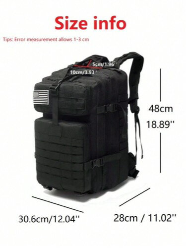 メンズ バッグ バックパック 17インチ 防水 50 1000ナイロン 防水登山釣り狩猟バッグ バックパック アウトドアリュックサック 大容量 学生バッグ 書籍や学用品のマルチファンクションに最適 大