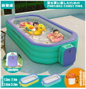 ビニールプール 超大型 3m 300×175×60cm 5サイズ対応 大型 3.8m 2.6m 2.1m 子供 大人 ファミリープール 新型エアポンプ付き 空気...