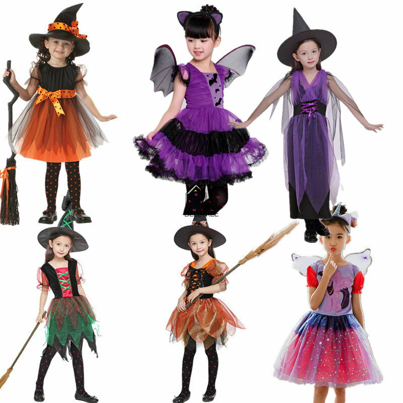 Rakuten - ハロウィン 子供 ドレス ワンピース 巫女 コスプレ キッズ ドレス 魔法使い ハロウィン 子供 女の子 クリスマス ハロウィン 子供 衣装 女の子 誕生日 仮装 可愛い お姫様 ドレス Halloween 撮影 演出 舞台衣装 舞台劇 100cm 110cm 120cm 130cm 140cm 150cm