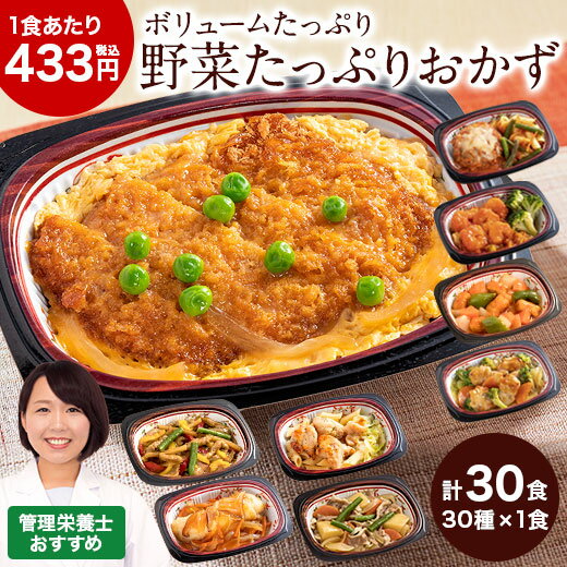 冷凍弁当 健康 おかず 冷凍 食品 野菜たっぷり おかず 30食分 30種×1食 弁当 簡単 時短 栄養 バランス ..