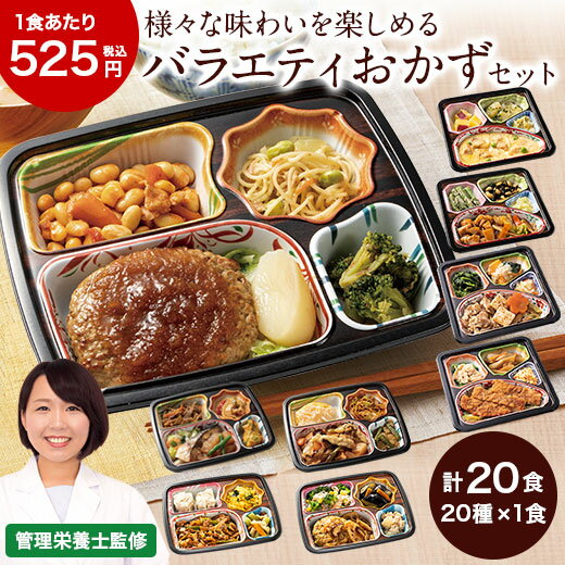 ＼6/1限定先着クーポン／ 冷凍弁当 健康 おかず 冷凍 食品 宅菜便 4種 定番おかず 20食 セット 第4弾 弁当 簡単 時短 塩分 カロリー 栄養 保存 バランス ストック レンジ 野菜不足【7560円(税込)以上で送料無料】