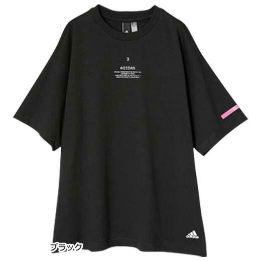 ●アウトレット●チュニック M L OT ＜adidas＞グラフィックロングTシャツ(M〜OT) ベルーナ 40代 レディース レディースファッション 夏 夏服 Ranan ラナン スポーツ シャツ ブラウス アディダス 在庫処分 半袖