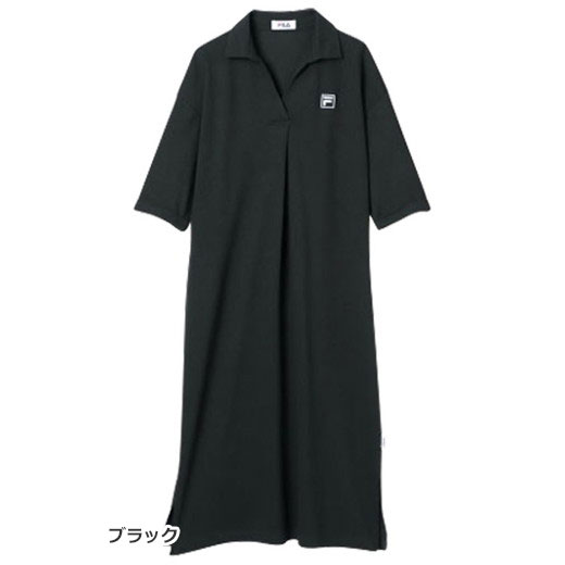 【1000円OFFクーポン配布中】●アウトレット●ワンピース M L LL ＜FILA＞鹿の子ワンピース(M〜3L) ベルーナ 40代 50代 60代 レディース ミセス 大人 ファッション 春 春服 Ranan ラナン 大人 在庫処分 在庫限り UV対策 UV 体型カバー