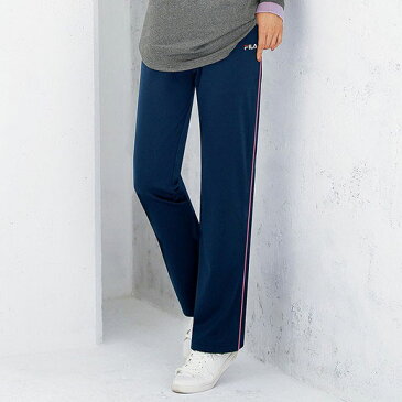 【クーポン配布中】●アウトレット●フルレングスパンツ M L LL <FILA>裏起毛ジャージパンツ(M〜LL) ベルーナ Belluna 40代 50代 60代 レディース ミセス 大人 ファッション 秋冬 ロングパンツ 秋服 プチプラ あったか 暖かい フィラ 在庫処分 在庫限り スポーツ