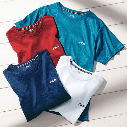 Tシャツ ＜FILA＞ドライメッシュインナー M～LL ベルーナ ベルーナフォーメン 40代 50代 60代 メンズ 紳士 大人 ファッション Tシャツ トップス シャツ