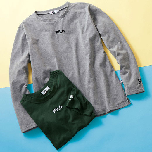 【最大1000円OFFクーポン配布中 】カットソー プルオーバー ＜FILA＞刺しゅうロゴTシャツ S～3L ベルーナ ベルーナフォーメン 40代 50代 60代 メンズ 紳士 大人 ファッション トップス シャツ