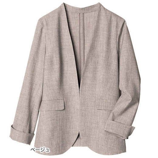 ジャケット 洗える！カラーレスボックスジャケット(M〜3L) レディース ラナン RANAN 夏 夏服 アウター 羽織 コート 羽織り