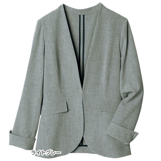 ジャケット 洗える！カラーレスボックスジャケット(M〜3L) レディース ラナン RANAN 夏 夏服 アウター 羽織 コート 羽織り