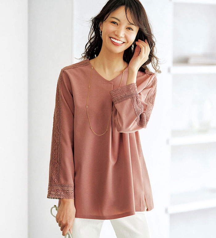 楽天市場】レース ブラウス(Tシャツ・カットソー|トップス 楽天市場】レース ブラウス(Tシャツ・カットソー|トップス