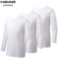 【期間限定:4,389円→2,750円!】インナーシャツ メンズ 【3枚組】<ヘッド>裏起毛ウォーム&ストレッチインナー 2025春 メンズライフ M-4L