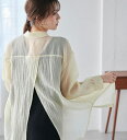 \最大20%OFFクーポン/ シャツ M L LL 3L バックスリットシアーシャツ M-3L 2025春 レディース RANAN ラナン
