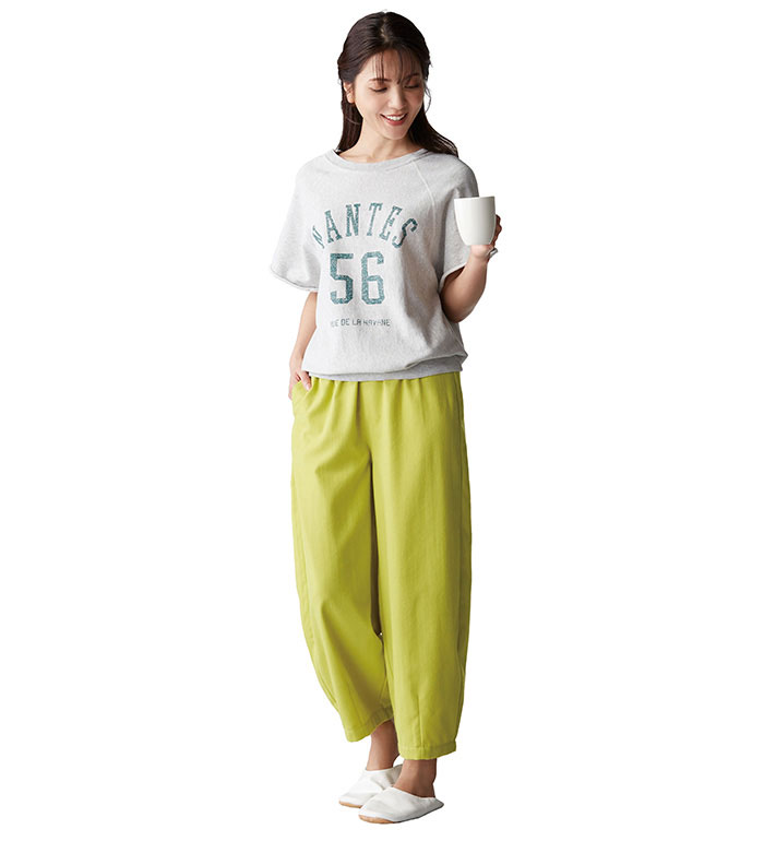 パンツ 綿混涼感コクーンパンツ(M〜3L) ベルーナ Belluna 新着