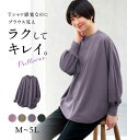 カットソー プルオーバー レディース Tシャツ感覚なのにきちんとブラウス見え!カットジョーゼットプルオーバー ベルーナ belluna 2025秋冬 M〜5L