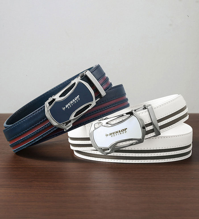 樂天商城 - ＼まとめ買いクーポン配布中／ベルト サスペンダー メンズ ＜ダンロップ・リファインド＞ライン入りスポーティベルト メンズ 紳士