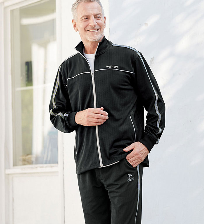 ＼まとめ買い最大20％OFFクーポン／ジャージ上下 メンズ＜ダンロップ・リファインド＞新オールシーズン..