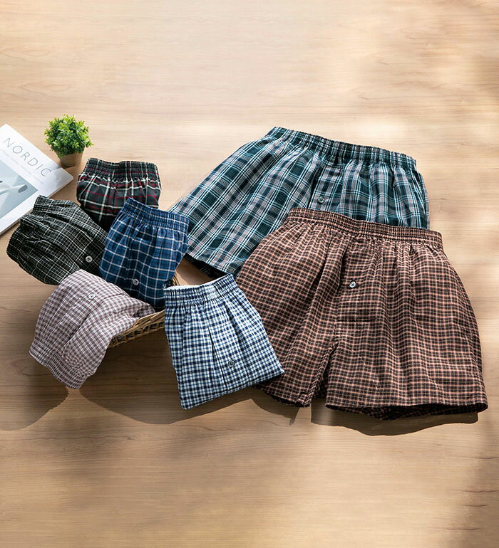 ブランド：メンズライフ■ 品質／本体：綿100％● 前開き仕様　※ 商品により柄の出方が異なる場合がございます。■洗濯機洗いOK【インナーは爽やか＆お得7枚セットで決まり！！】綿100％のトランクスがこの価格！お得な1週間パック◎綿100％...
