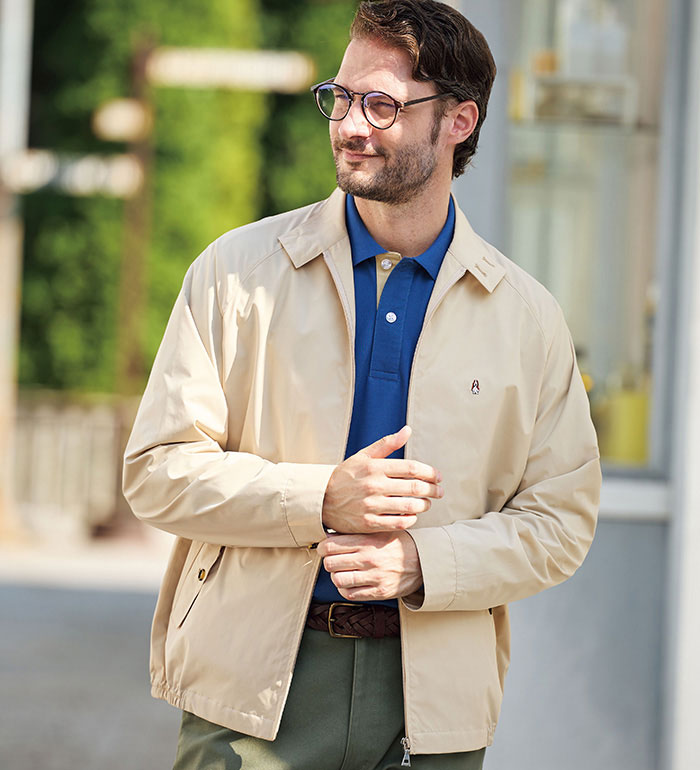 ブルゾン メンズ ＜ハッシュパピー＞ドッグイヤーブルゾン 2026春 ベルーナ belluna メンズベルーナ メンズライフ S-XXL