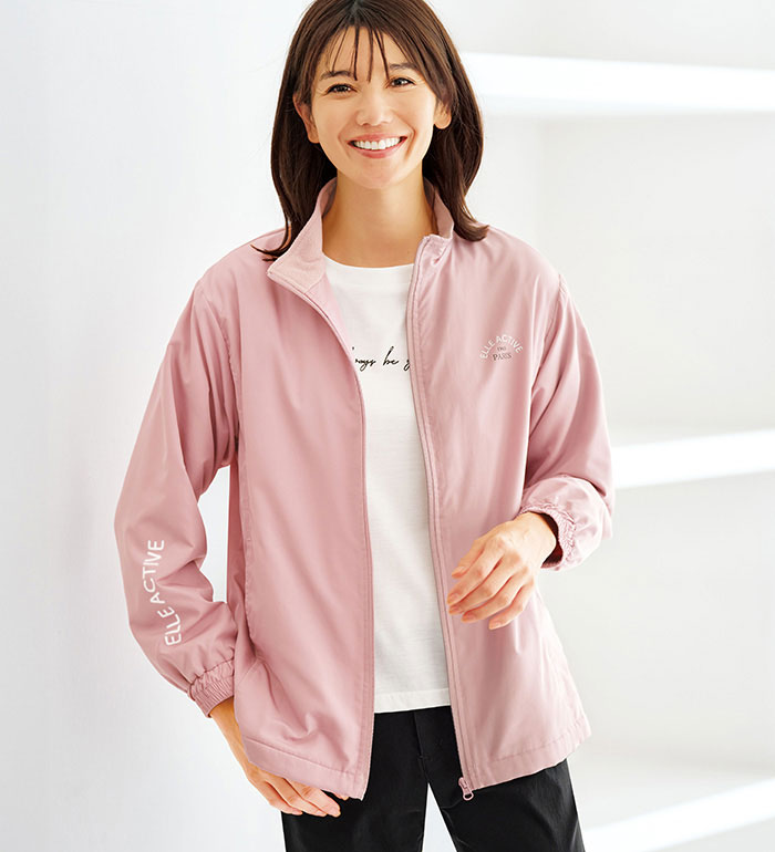 乐天商城 - ＼まとめ買いクーポン配布中／ブルゾン レディース ＜ELLE　Active＞防風×はっ水裏フリースブルゾン 2026春 ベルーナ belluna M-5L 26new