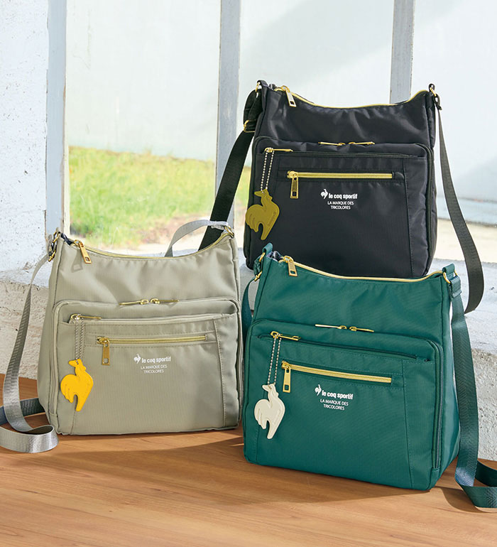 ＼26春新作早割10％OFFクーポン／ショルダーバッグ レディース ＜ルコックスポルティフ＞12ポケット多収納ショルダー 2026春 ベルーナ belluna 26new