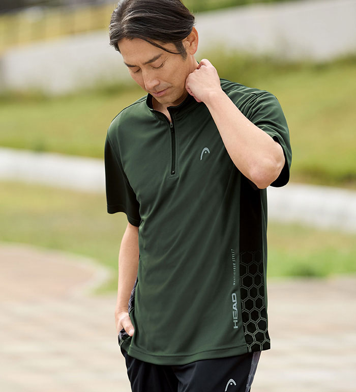 乐天商城 - 【期間限定：7290円→5832円！】スポーツウエア メンズ【3枚組】＜ヘッド＞毎日着たい！さらっと吸水速乾ウェア(S〜3L) メンズ 紳士 男女兼用 ベルーナ