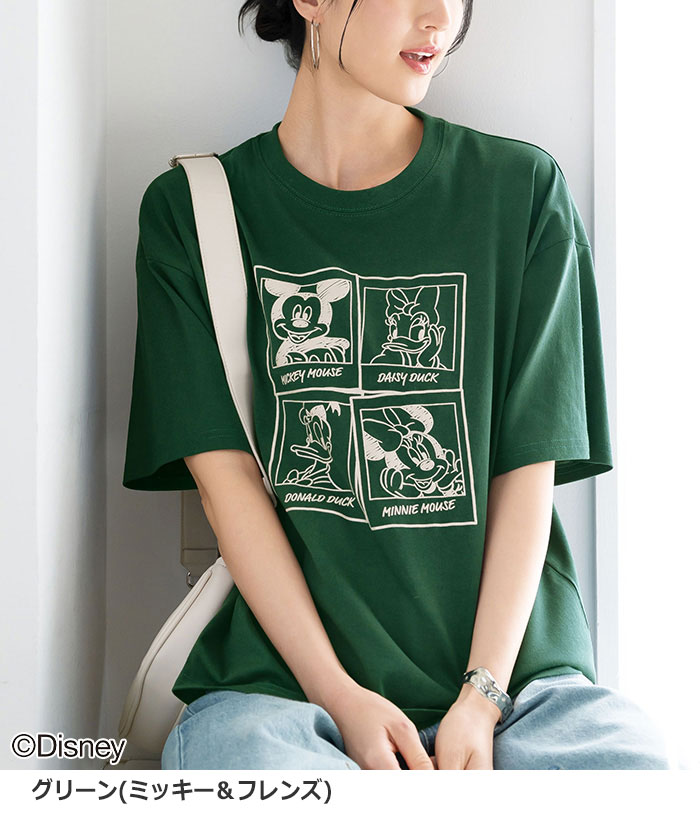 カットソー プルオーバー レディース ＜Disney＞綿混素材ゆるっとTシャツ 2026夏 ...