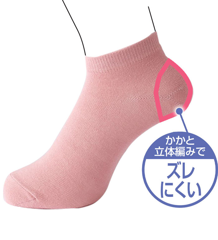 ＼まとめ買いクーポン配布中！／靴下 レディース 【4足組】かかとフィットスニーカ...