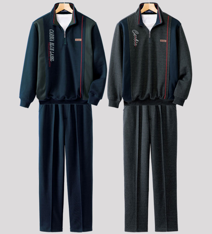 ■ 品質／ポリエステル60％・綿40％● 仕様／ボトムウエスト：総ゴム使い・調節ヒモ付、前ファスナー付■洗濯機洗いOKきちんと見えるから外出にも急な来客にも◆着るたび気持ちいい！「肌側 綿100％」色：杢グレー ネイビー 上下2着組サイズ：S 股下64cm M 股下64cm L 股下64cm LL 股下64cm 3L 股下64cm S 股下68cm M 股下68cm L 股下68cm LL 股下68cm 3L 股下68cm S 股下72cm M 股下72cm L 股下72cm LL 股下72cm 3L 股下72cm商品カテゴリ：ルームウェア 部屋着 ナイトウェア▲お買い物マラソン特設ページはこちら！▲【獲得はこちらから】店内全品5％OFFクーポン♪ ※17日13:59迄