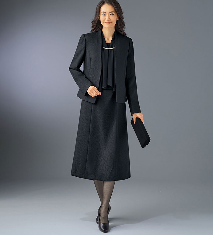 ＼秋新作早割10％OFFクーポン ブラックフォーマル レディース スーツ 喪服 礼服…