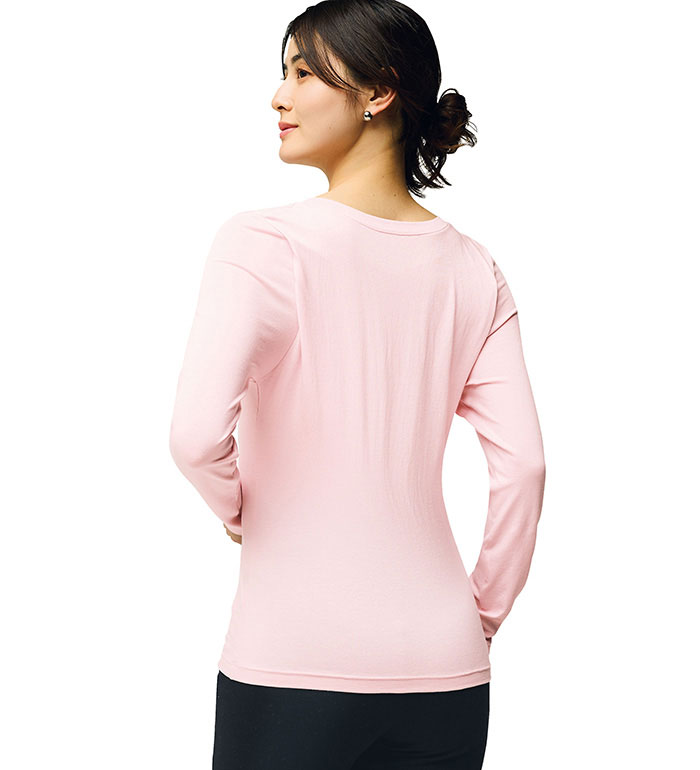 ＼まとめ買いクーポン配布中！／カットソー プルオーバー レディース トップス Tシャツ 大きいサイズ 秋冬 美姿勢プルオーバー M L LL 3L 4L 5L 2026秋 冬 ベルーナ belluna