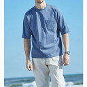 \GWクーポン利用で店内全品10%OFF/Tシャツ 【4色組】<コムルヴァン・オム>50代からのお父さん専用Tシャツ(S〜3L) ベルーナ 40代 50代 60...