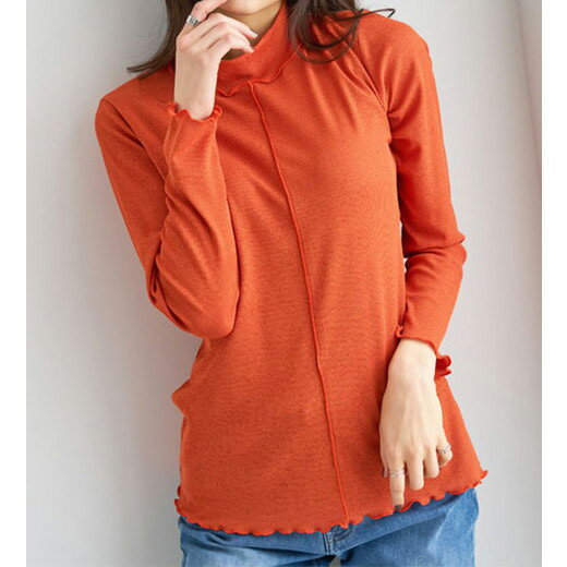 ＼まとめ買いクーポン配布中／カットソー プルオーバー シアー楊柳素材ハイネックプルオーバー(M〜LL) ベルーナ Belluna 40代 50代 60代 レディース ミセス 大人 秋 秋服 トップス Tシャツのサムネイル