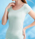 【期間限定:1639円→1490円!】インナーシャツ 【Silky Fit】汗取り付フレンチ(M〜5L) ベルーナ belluna 40代 50代 60代 ミセ...