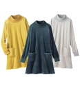 チュニック M L LL 3L 4L 5L 【3色組】ストレッチフリース素材チュニック(M~5L) ベルーナ belluna 40代 50代 60代 ミセス 大人 レディース インナーコレクション 冬 トップス